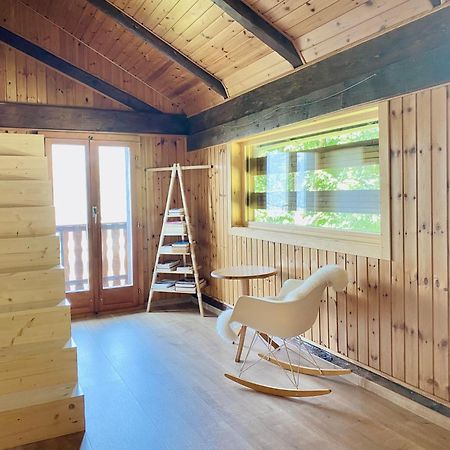 Eco Lodge With Jacuzzi And View In The Swiss Alps Grone Ngoại thất bức ảnh